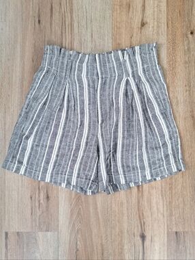 Banana Republic Linen Shorts High Rise Sz 6 Relaxed High Waist Coastal Beach